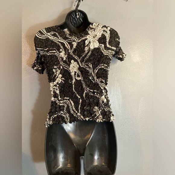 She's All That black-and-white 90s popcorn top - Picture 4 of 10